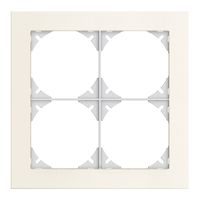 Telaio di cop. EDIZIOdue prestige 2×2 alluminio bianco