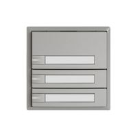 Pulsante universale EDIZIO.liv UNI SNAPFIX® 5…48V c.LED 3× com.1T targ.grc