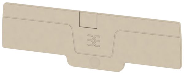 Piastra terminale Weidmüller serie A AEP DT 2.5 4C 94.25×2.1mm, beige