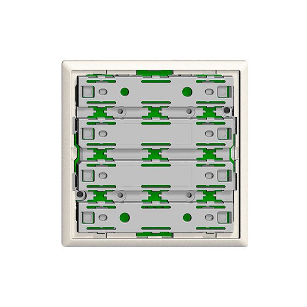 Plaque frontale EDIZIOdue universel 1…8 touches blanc avec LED