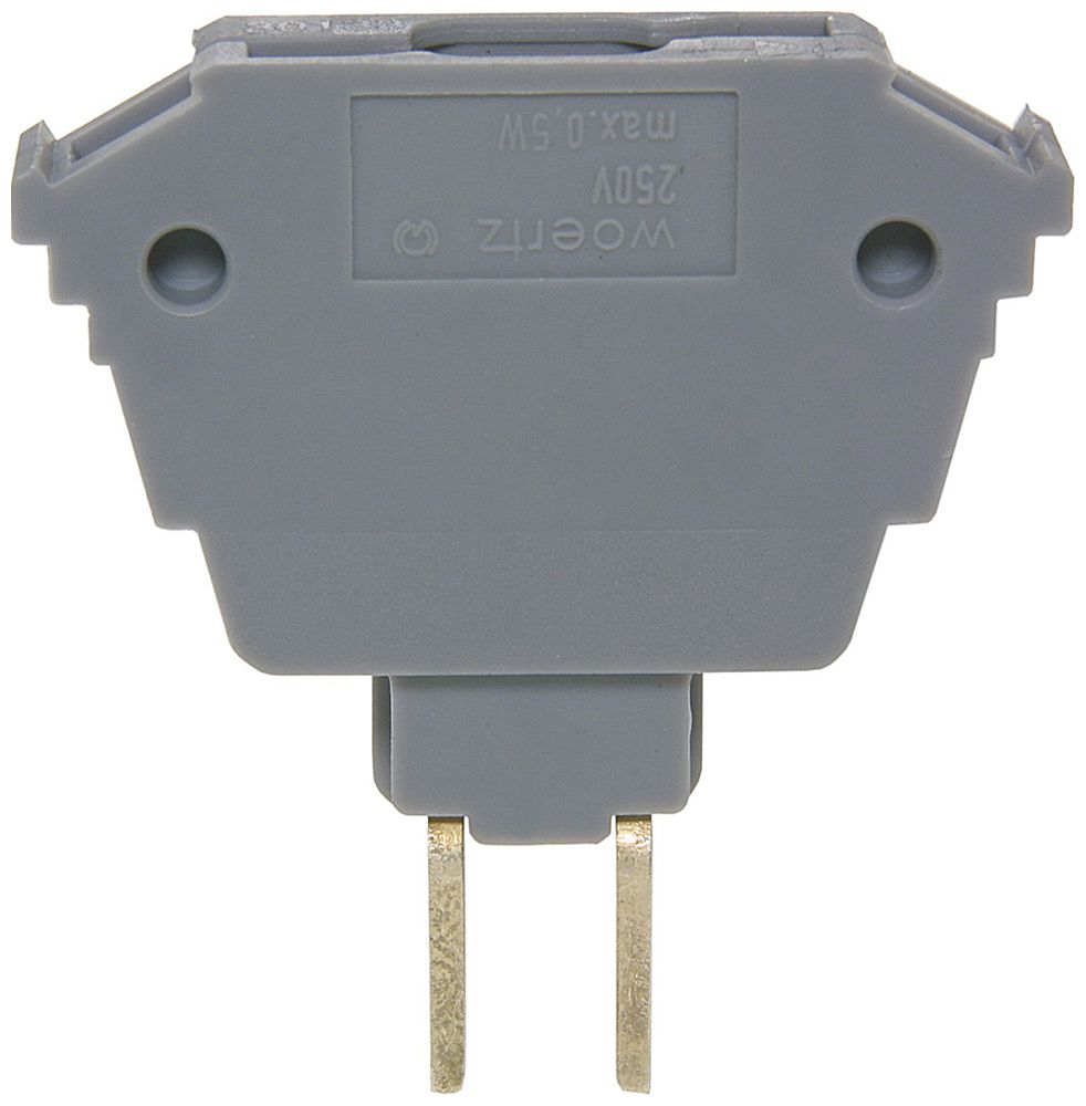 Diodenstecker ohne Diode Woertz grau