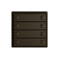 Pulsante KNX RGB EDIZIO.liv SNAPFIX® sensore temp.s.LED 8× com.1T ma