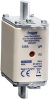 Fusible HPC Hager DIN00 400VAC 125A gG/gL avertisseur double antirouille