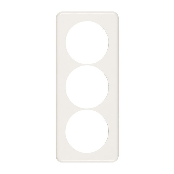 Placca di copertura 3×1 58-58-58mm bianco