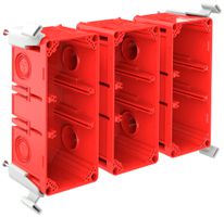 NUP-Einlasskasten CRALLO-LEU 278×178×73mm 3×2 Halogenfrei rot