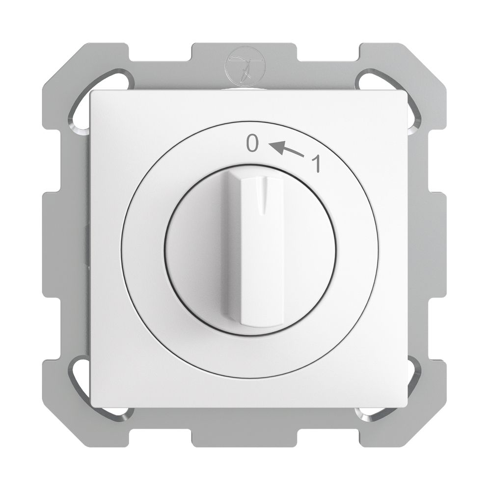 Contact pivotant ENC 0<-1/2P EDIZIOdue blanc, avec manette