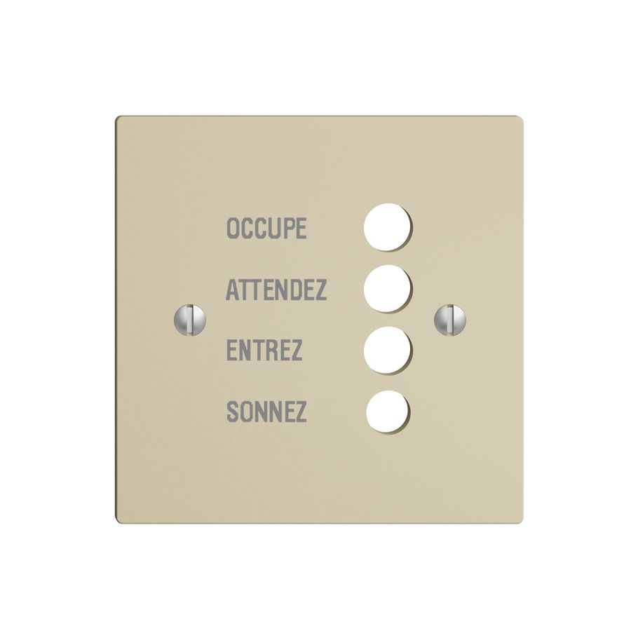 Frontplatte EDIZIOdue vanille, französisch