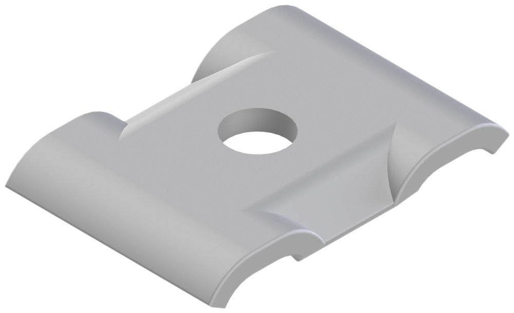 Plaque Lanz avec trou A4 11mm zinguée