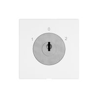 Interrupteur à clé EDIZIO.liv a.KABA 1007F/5000 invers.2P 1-0-2 p=67mm bc