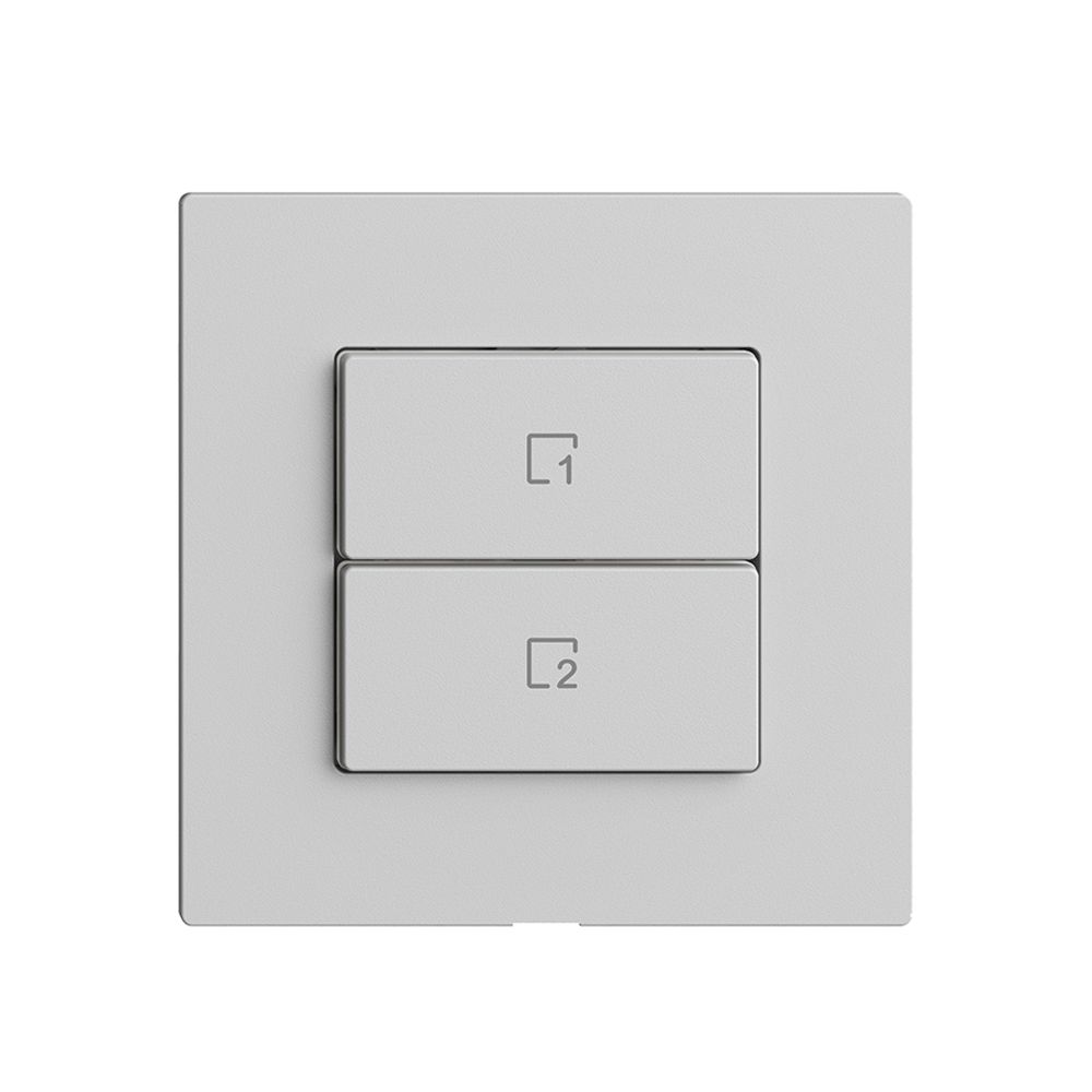 Pulsante scena 2 scene verticale/2T Edue Wiser grigio chiaro