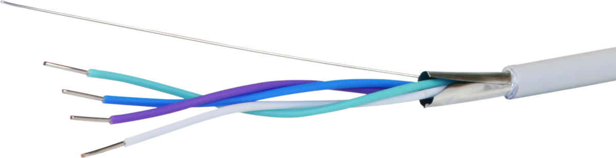 Kabel U72 1×4×0,8mm abgeschirmt halogfrei Eca