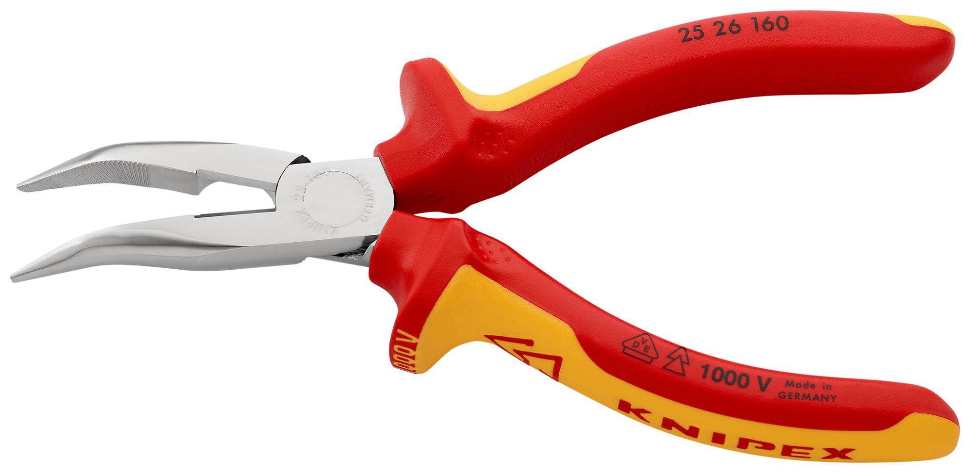 Telefonzange KNIPEX mit Schneidevorrichtung VDE gebogen 160mm