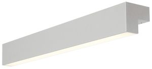 LED-Wandleuchte SLV L-LINE 60 10W 820lm 3000K IP44 618×70×70mm silber