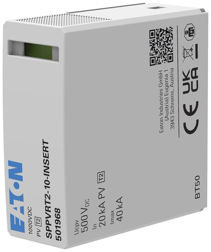 Insert pour parasurtension Eaton SPPVRT2-10 DC 1000V