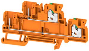 Borne de passage joignable WM SPGTB 2.5 2T 4C/2 OR 2.5mm² 2×2 DIN35 ora