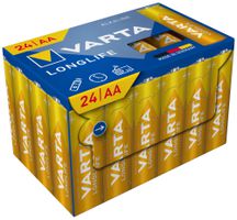 Batterie VARTA Consumer Longlife AA Alkali-Mangan 1.5V Box à 24 Stück