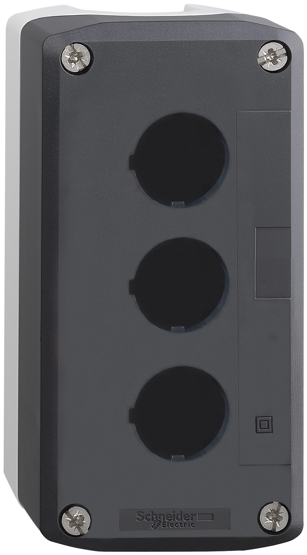 AP-Steuerkasten Schneider Electric 3 Elemente hellgrau