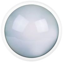 Lampada a muro LED Z-Licht Glasled 13W 700lm 3000K IK10 Ø210×80mm IP65 bianco