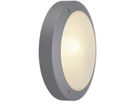 Deckenleuchte SLV BULAN, E14 60W Glas satiniert rund IP44 silbergrau