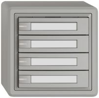 AP-KNX-Taster RGB EDIZIO.liv SNAPFIX® Temperaturfüh.RGB-LED Pap.4×T 1-Tbed.hgu