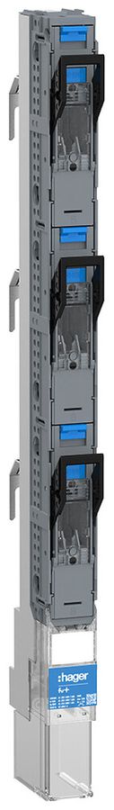 Barre de commutation HPC Hager FV+ NH00 1P 160A 690V 100kA serre-câble