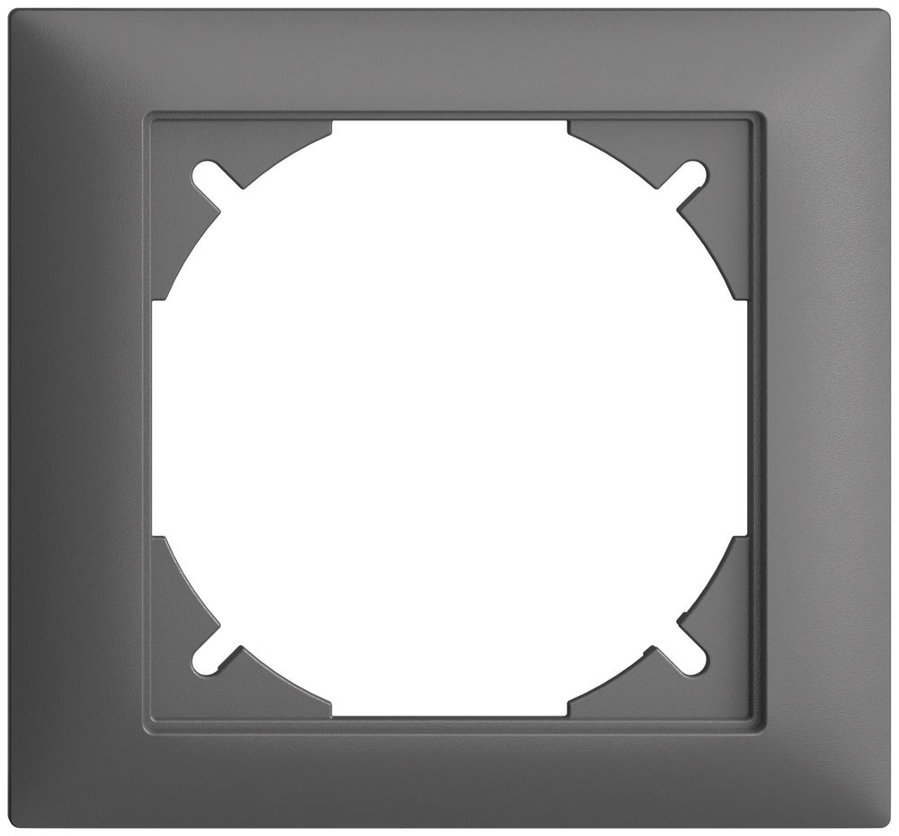Abdeckrahmen EDIZIOdue 80×86mm dunkelgrau