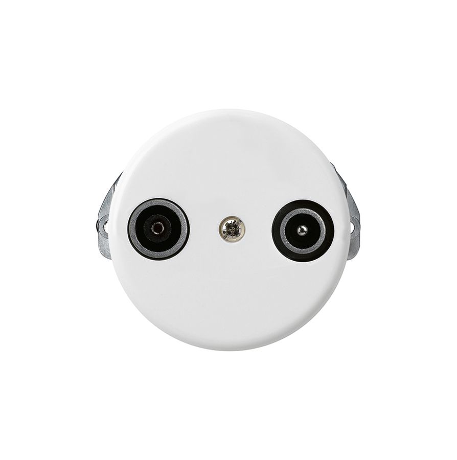 UP-Antennendose basico TV-R 14dB Durchgangsdose weiss