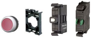 Leuchtdrucktaster Eaton RMQ-Titan M22-DL-R-K10LED 1NO 12…30V rt unbeschriftet