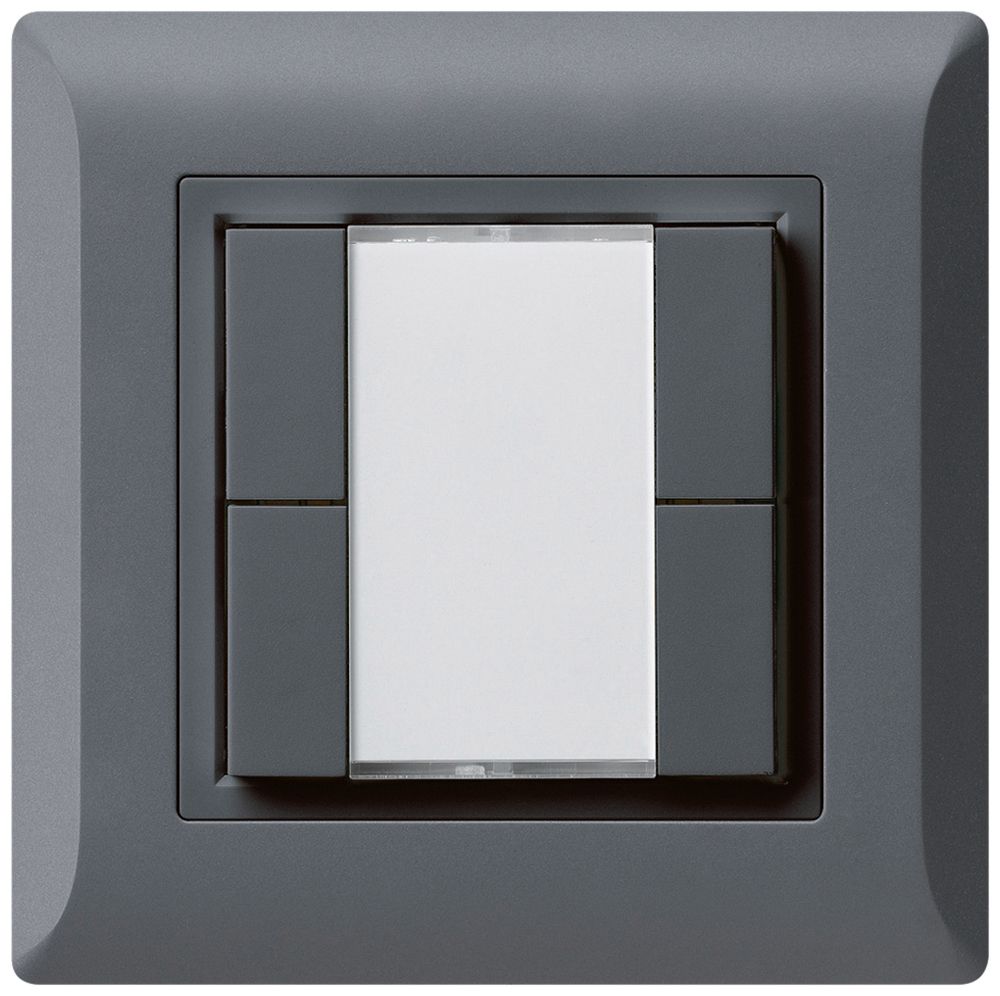 UP-Universaltaster 4×kallysto.line ohne LED anthrazit