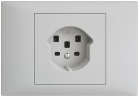 Presa INS EDIZIOdue T25 16A grigio chiaro, morsetti a vite