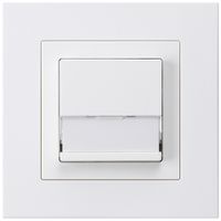 UP-SonnerieTaster kallysto.pro weiss A/1L mit Namensschild 37×15mm