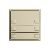 Poussoir ENC KNX 3× EDIZIOdue vanille RGB avec LED