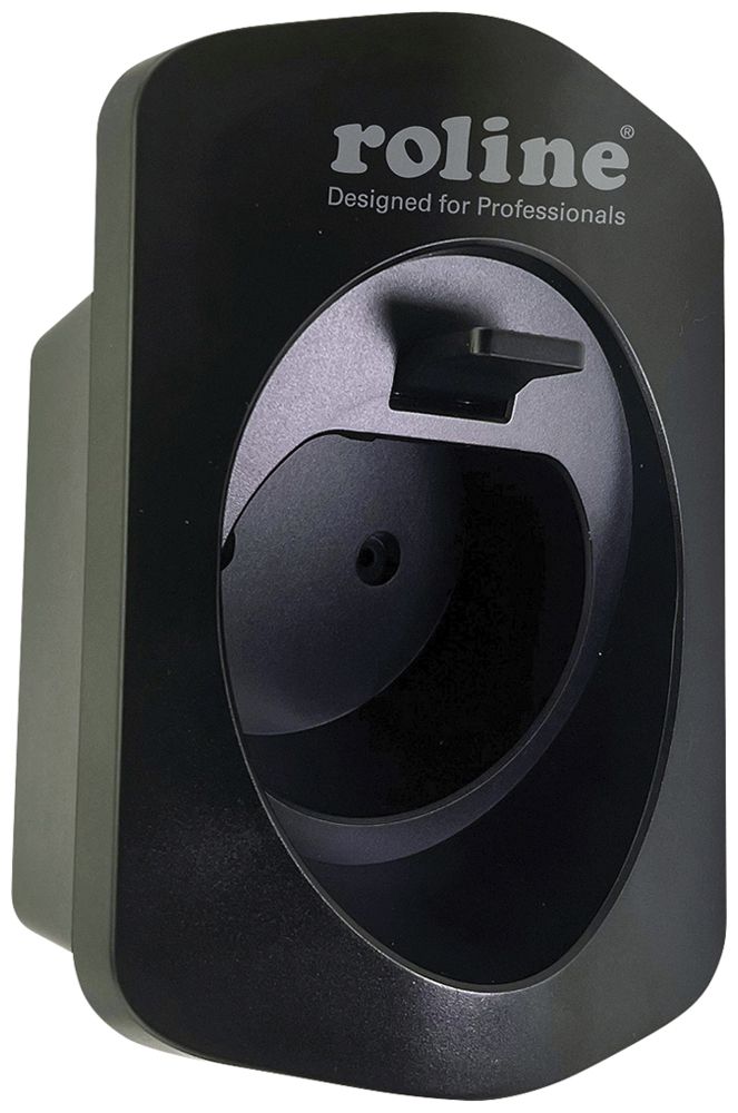 Ladekabelhalter E-Mobility ROLINE mit Steckeraufnahme T2 schwarz