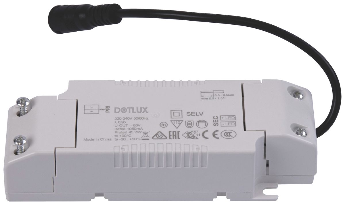 Alimentation LED DOTLUX CC 26…45W 25…43V 1050mA ON/OFF