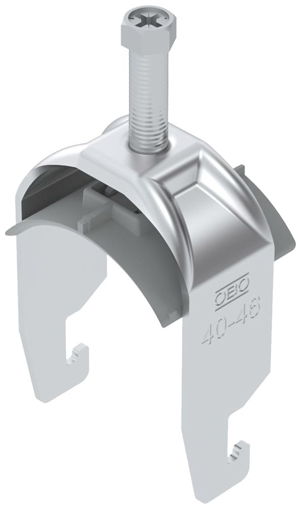 Fixation rapide BET 2056 pied à U matière synthétique 40…46mm 1×câble aluminium