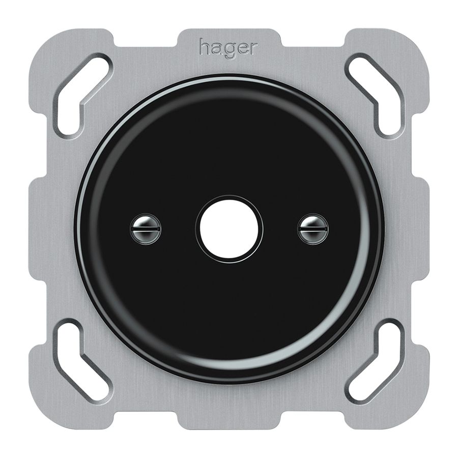 Boîte de dérivation ENC origin alésage Ø 11mm 77×77mm noir