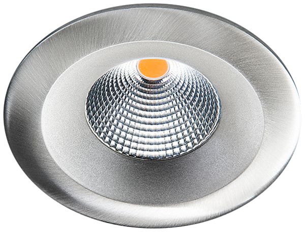 Downlight LED SG UniLED IsoSafe 7W 630lm 930 IP20/IP65 42° REG Ø94mm argento