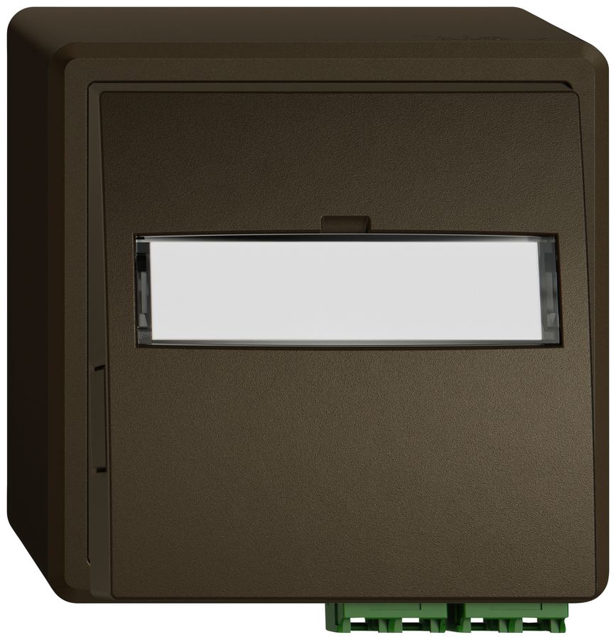 Prise FTTH AP EDIZIO.liv SNAPFIX® LC APC Diamond F-3000 2 connecteurs br