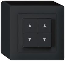 Interruttore per tappar.AP kallysto nero con 4 tasti