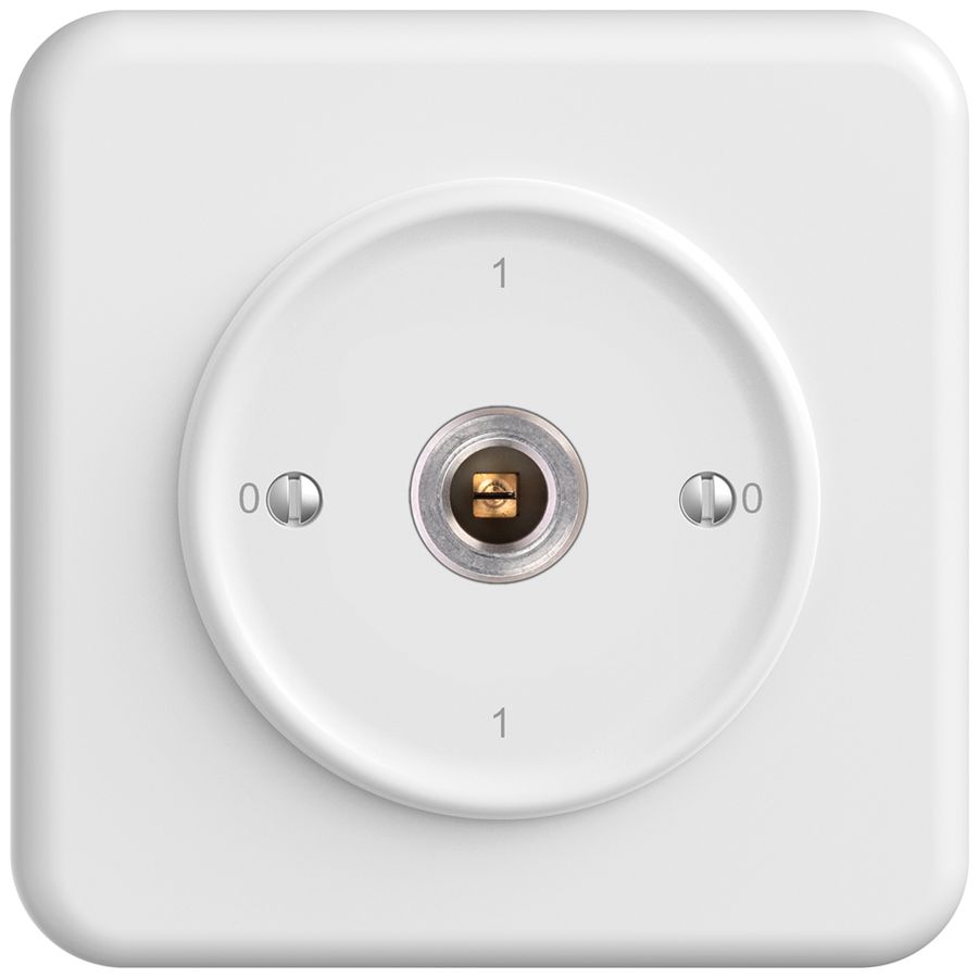 UP-Schlüsselschalter STANDARDdue 1P Vierkant/Schlitz 20A 690V 0-1-0-1 ws