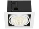 Downlight LED SLV KADUX 27W 3350lm 940 30° DALI 195×195mm blanc
