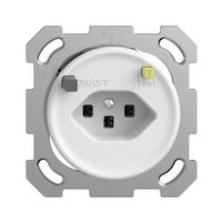 UP-Steckdose STANDARDdue T23 FI 30mA weiss