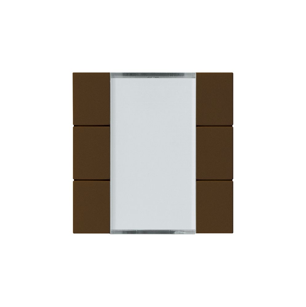 Frontset Hager kallysto 6×KNX systemlink/easylink braun