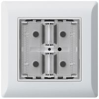 UP-Taster KNX KLI f.2×Tasten 4×Betätigungspunkte LED weiss