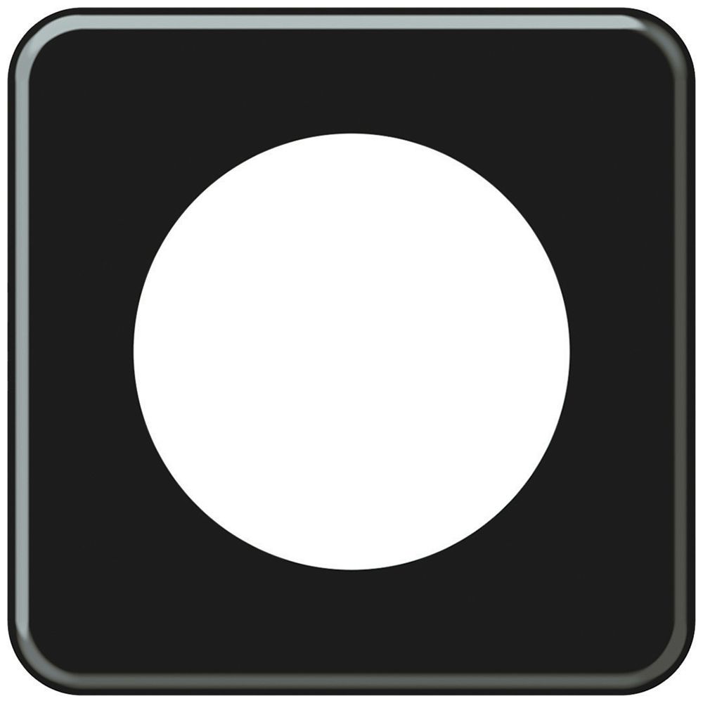 Plaque de recouvrement ENC origin 1×1 Ø58mm 92×92mm noir