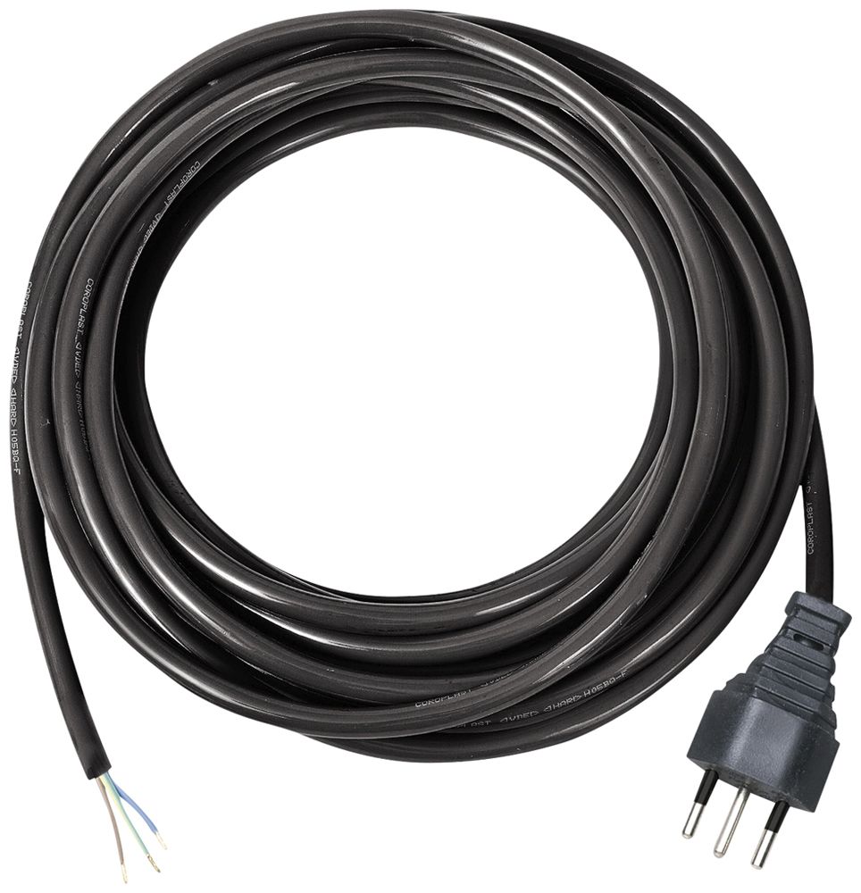 Anschlusskabel Brennenstuhl Gummi 10A 230V 3×1.5mm² T12/frei 5m sz