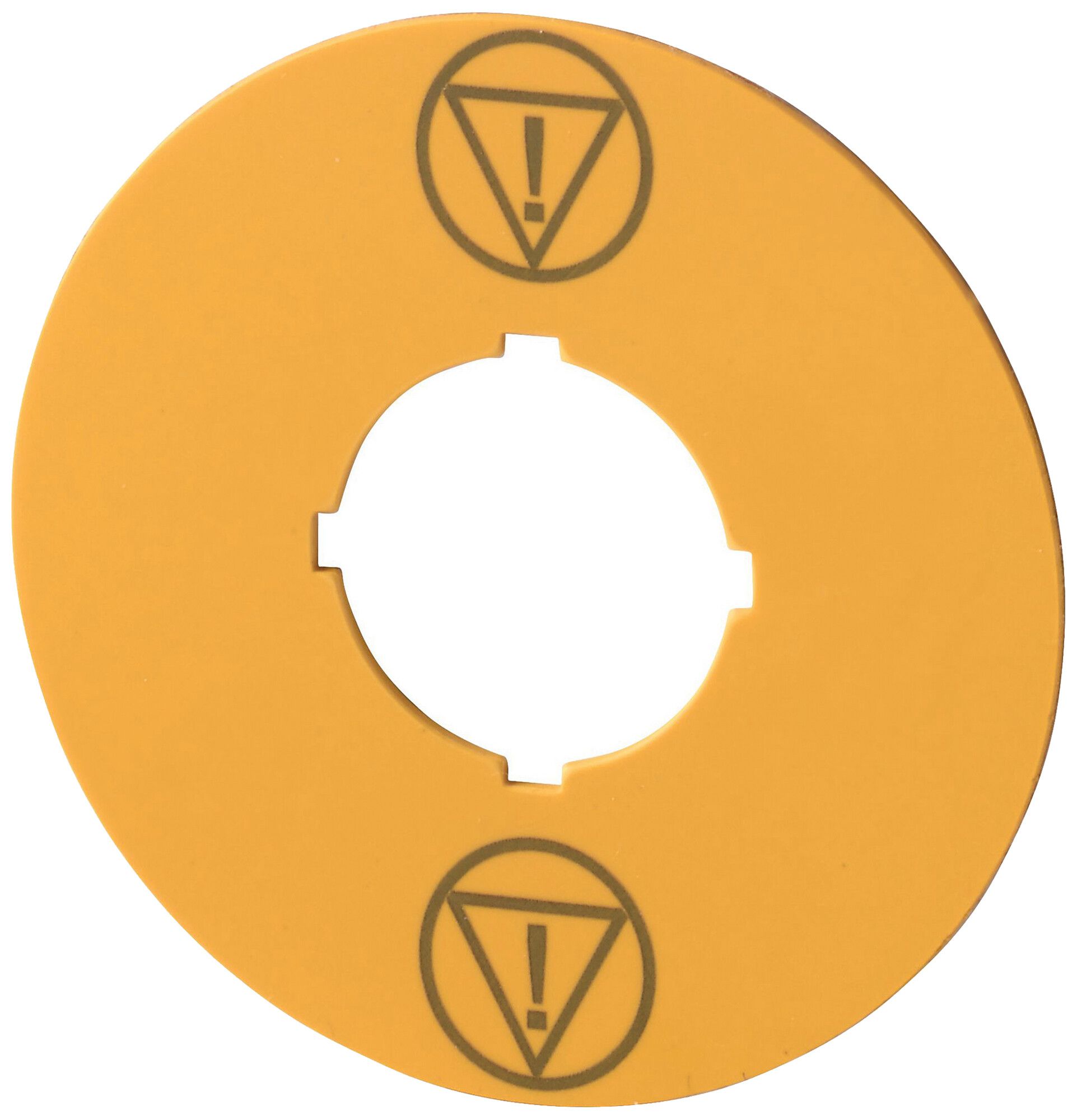 Targhetta per marcatura Eaton M22-XBK-ESS "ARRESTO D'EMERGENZA" Ø60mm giallo
