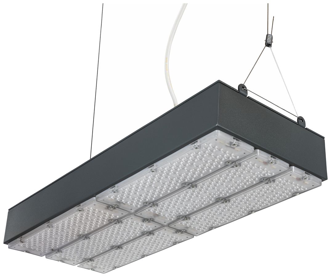 LED-Hallenstrahler Sylvania KubiXx WIDE 188W 32200lm 840 IP65 DALI 650×280