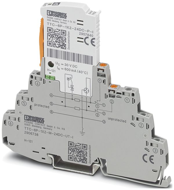 Protection surtension Phoenix Contact TTC-6P-1X2-M-24DC-UT-I