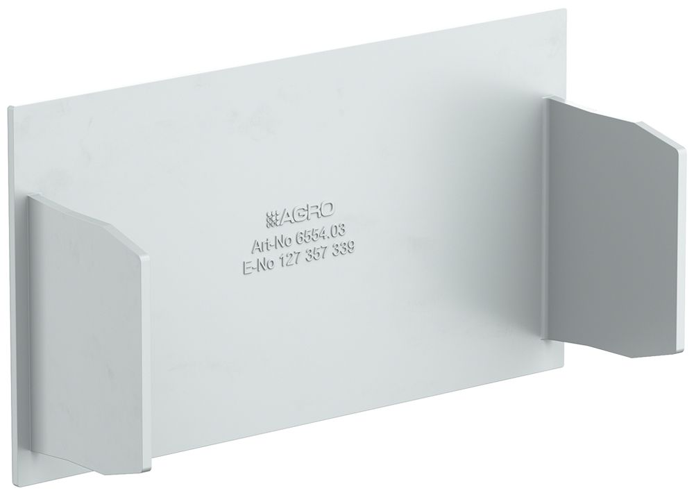 Abschlussplatte AGRO zu Installationskanal 6554 grau